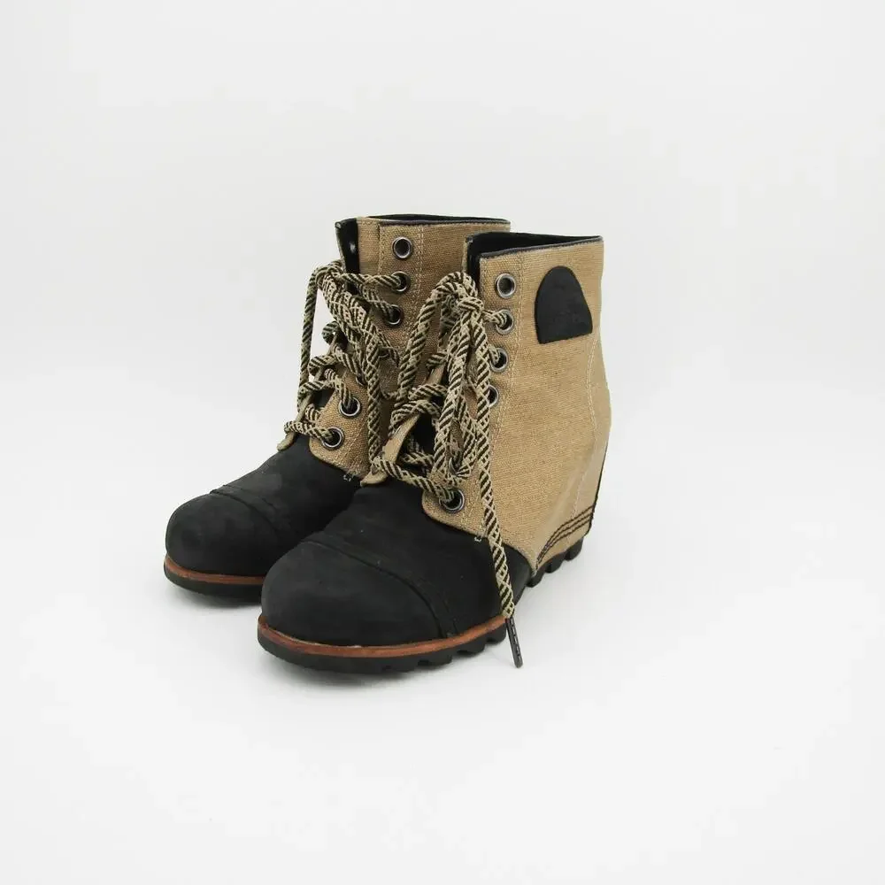 Sorel Boots Womens Size 7 EU 38 Joan of Arctic Wedge PDX 1964 Ankle Tan - Picture 6 of 9